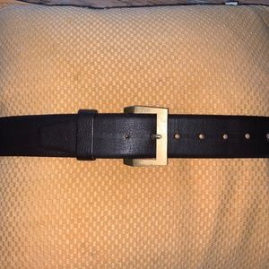 HARNESS HOUSE 1 3/4” leather belt/brushed brass b